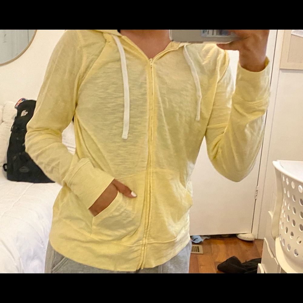 Yellow old navy zip up!
